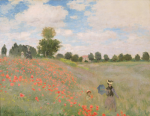 Vlčí máky v Argenteuil, Claude Monet